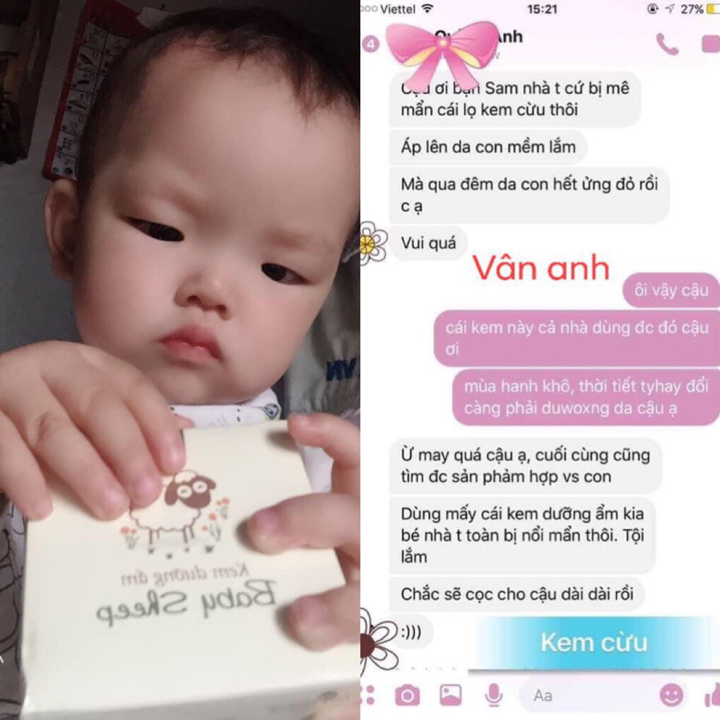 (+Quà) Kem Dưỡng Ẩm Cho Bé Baby Sheep I’m Nature 50gr