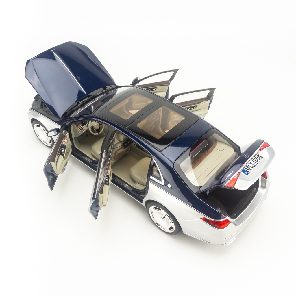 Mô hình xe Mercedes Maybach S680 W223 2021 1:18 Norev