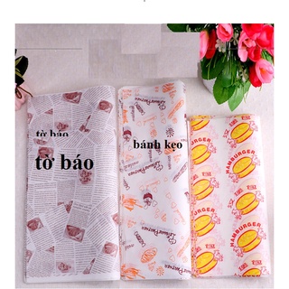 Set 20 tờ Giấy nến họa tiết thấm dầu