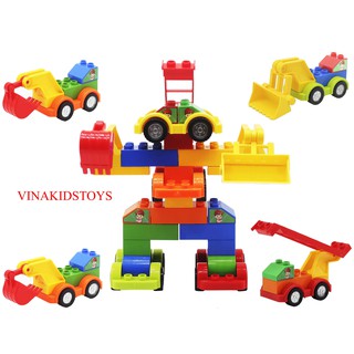 Lego xếp hình oto cho bé - Sản xuất tại Việt Nam