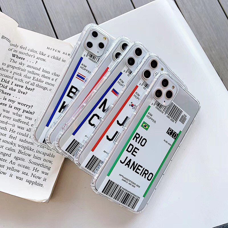 Ốp điện thoại trong suốt họa tiết chữ Moscow/Madrid/Bandgkok dành cho IPhone11 11Pro 11Promax 6s 7Plus 8 8+ X Xsmax | BigBuy360 - bigbuy360.vn