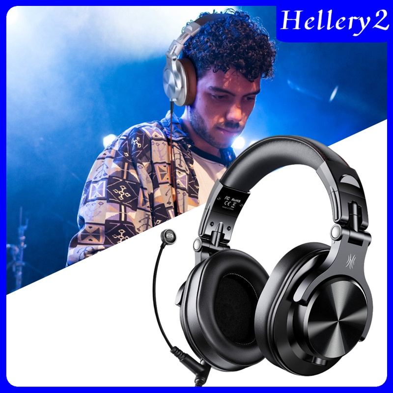 [HELLERY2] A71 Over-Ear Wired Headphones Studio Monitor Headsets with Mic