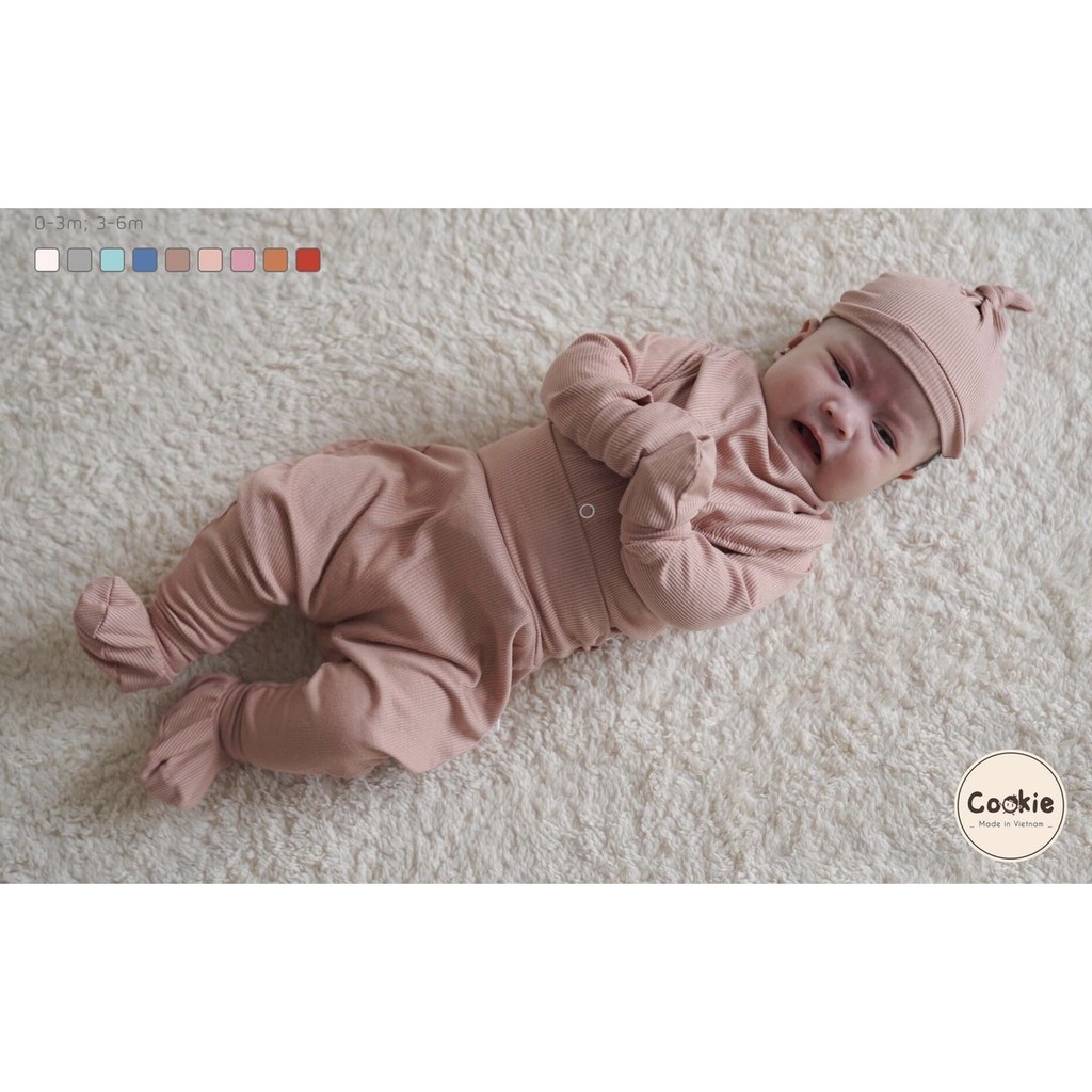 Bộ Rời Cài Thẳng Cạp Cao Newborn Cookie
