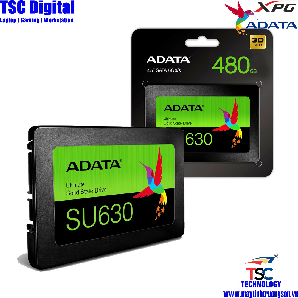 Ổ Cứng SSD ADATA Ultimate SU630 480GB 2.5" SATA 6Gb/s 3D QLC