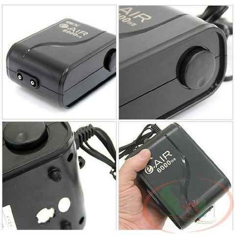 Máy Sủi Oxy Nhật 2 Vòi Gex E-Air 6000wb