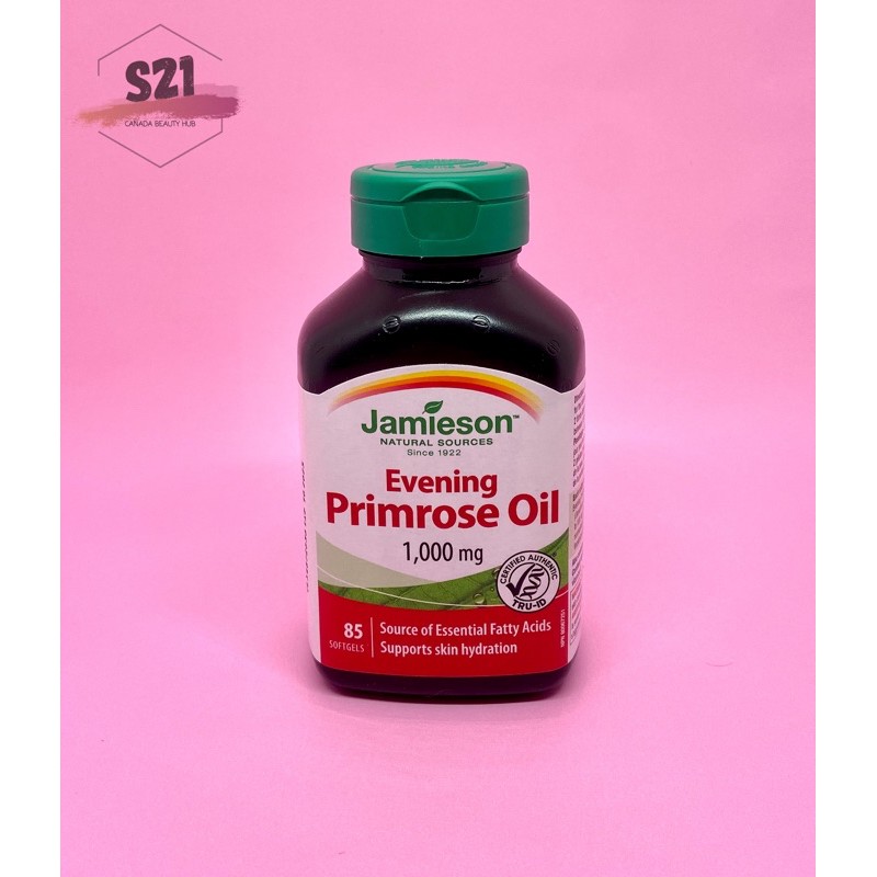 [Hàng Canada] [Loại 85 Viên] Tinh Dầu Hoa Anh Thảo Jamieson Evening Primrose Oil 85 Viên