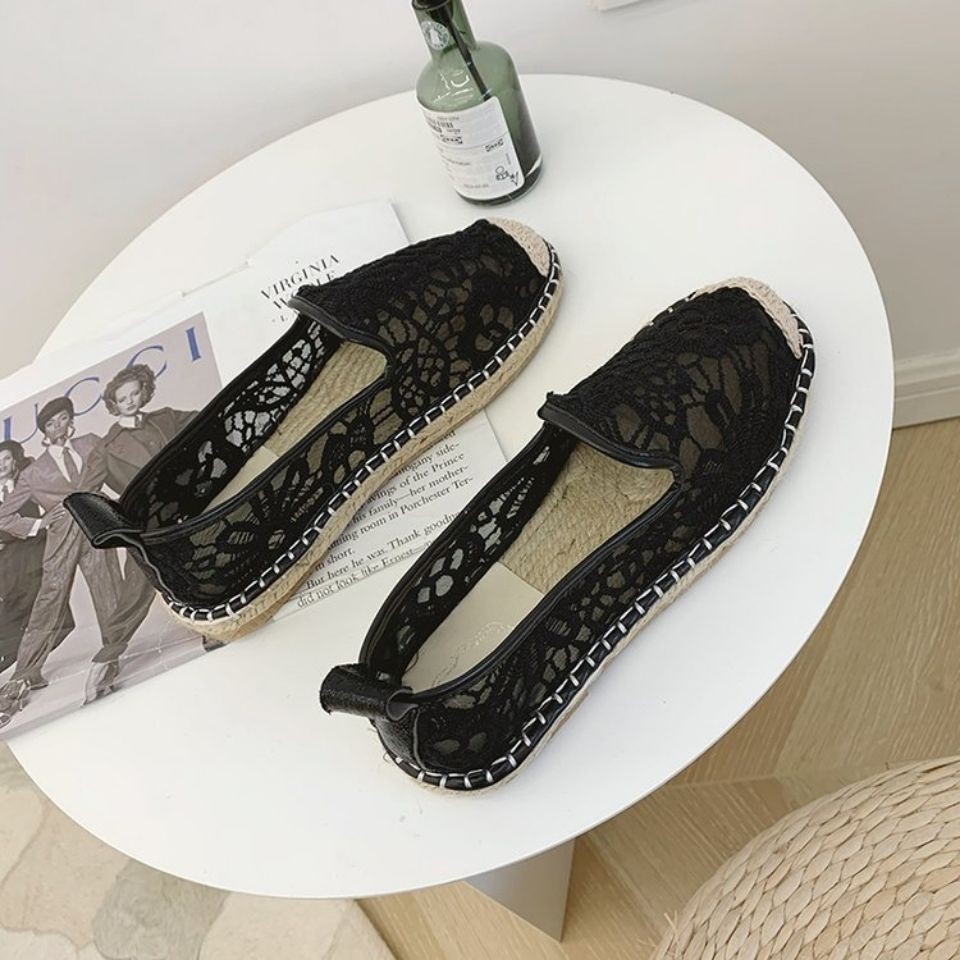 Giày Lười Đan Cói Đế Bằng Thời Trang Cho Nữ | BigBuy360 - bigbuy360.vn