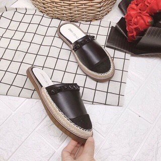Siêu Phẩm Dép Sục Cói Pha Da Tán Đinh Hàng Đổ Shop-Z23-A12T3