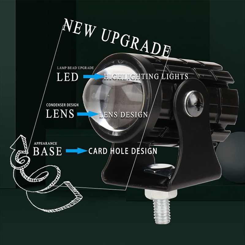 Bộ 2 Công Tắc Đèn Pha LED Phá Sương Mù Cho Xe Máy