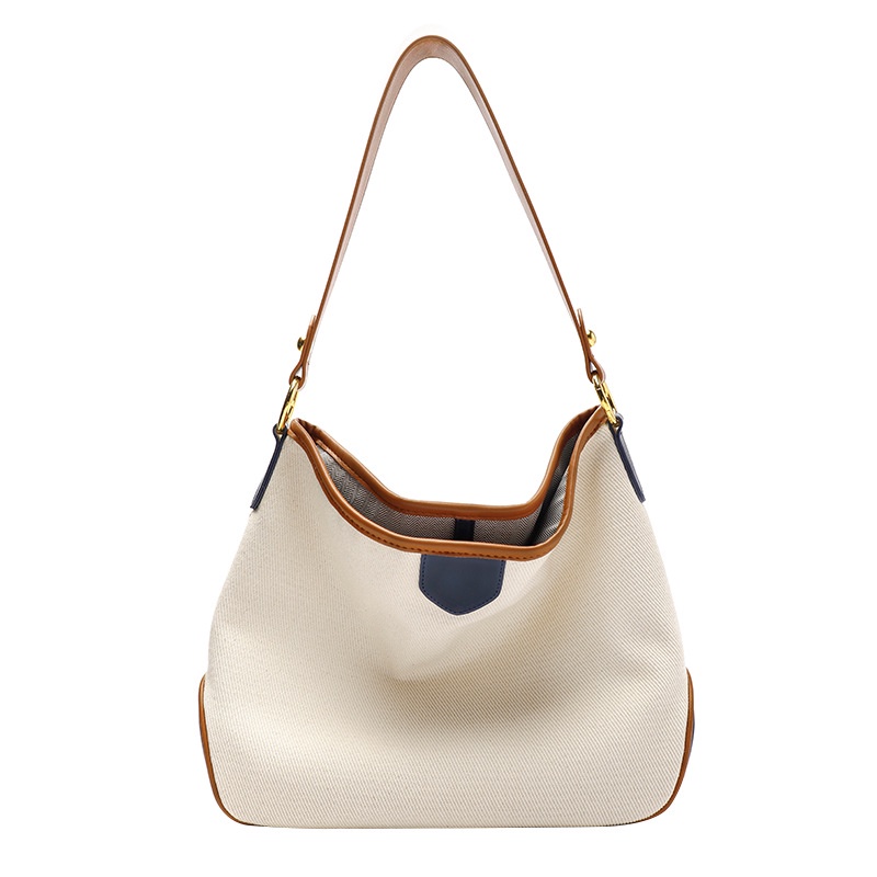 Dela Túi Xách Nữ Tote Đeo Vai Bằng Vải Bạt Có Sức Chứa Lớn Thời Trang Dành Hàn Quốc Đi Làm