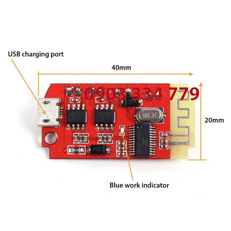 Mạch ampli mini tích hợp bluetooth 5Wx2 xa 15m - amplimini5wx2