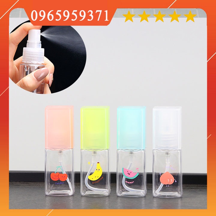 Chai chiết mỹ phẩm, toner, nước tẩy trang tiện dụng/ Chai phun sương 35ml