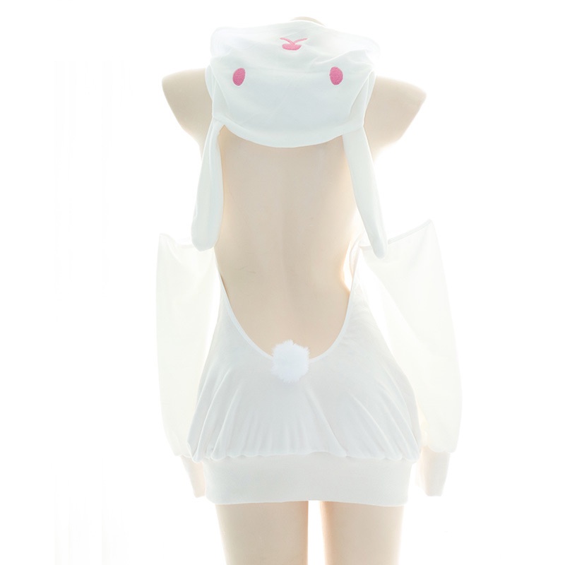 Đầm ngủ lông nhung hở lưng hóa trang mèo dễ thương quyến rũ cho nữ | BigBuy360 - bigbuy360.vn