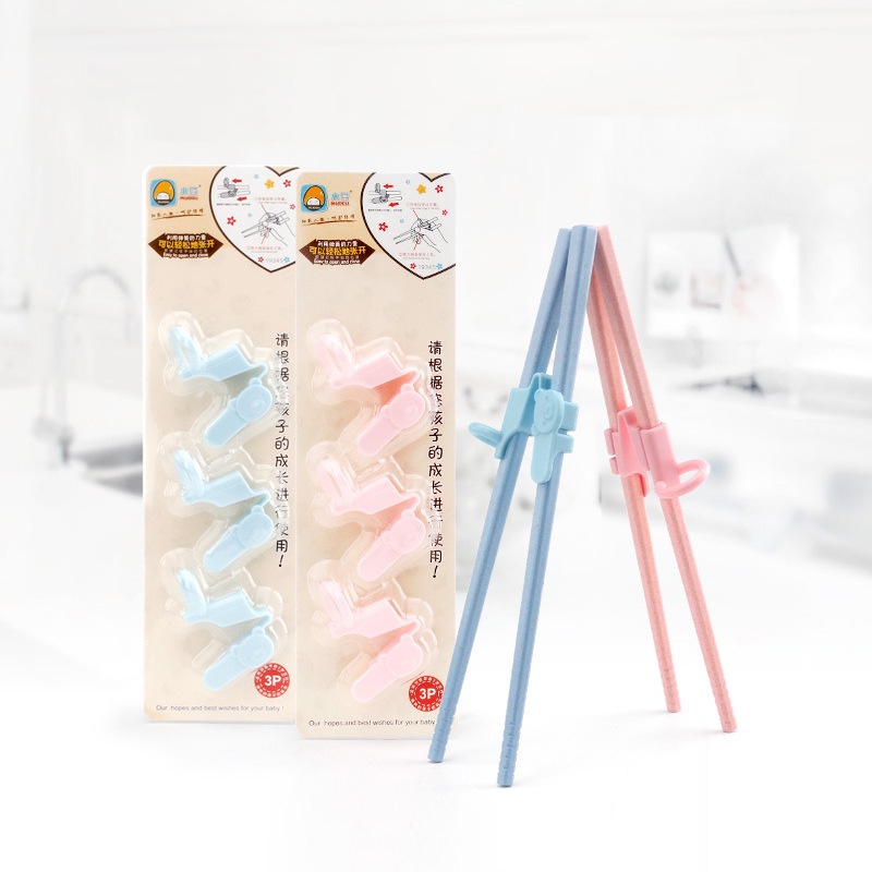 Combo 3 xỏ đũa cho bé tập gắp kiểu nhật