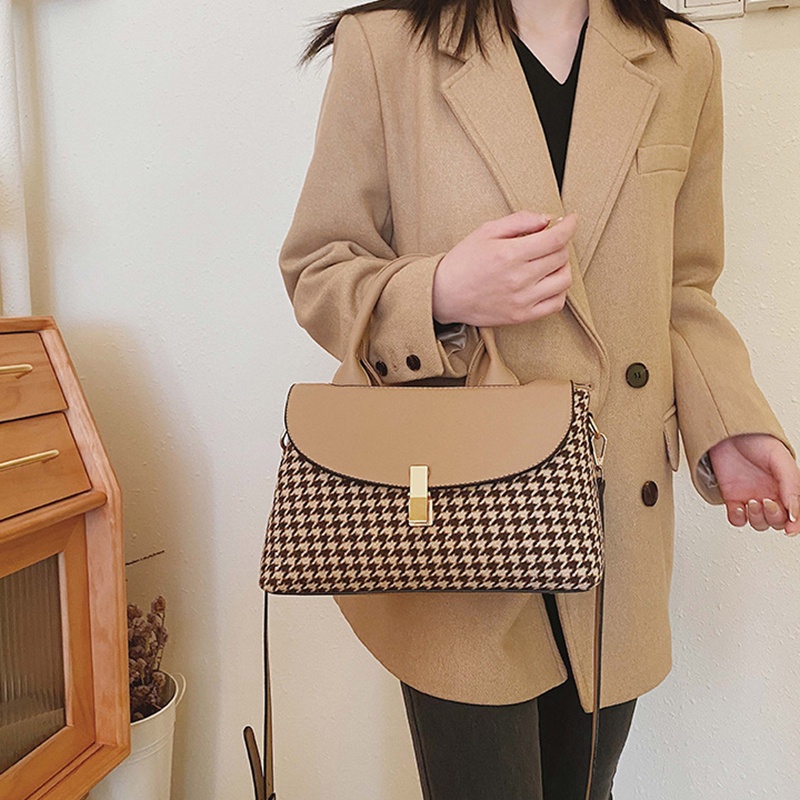 IELGY Túi Đeo Chéo Họa Tiết Cổ Điển Thanh Lịch Cho Nữ