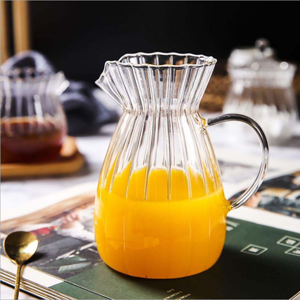 Bình Nước Thủy Tinh Trong Suốt Có Tay Cầm Cao Cấp