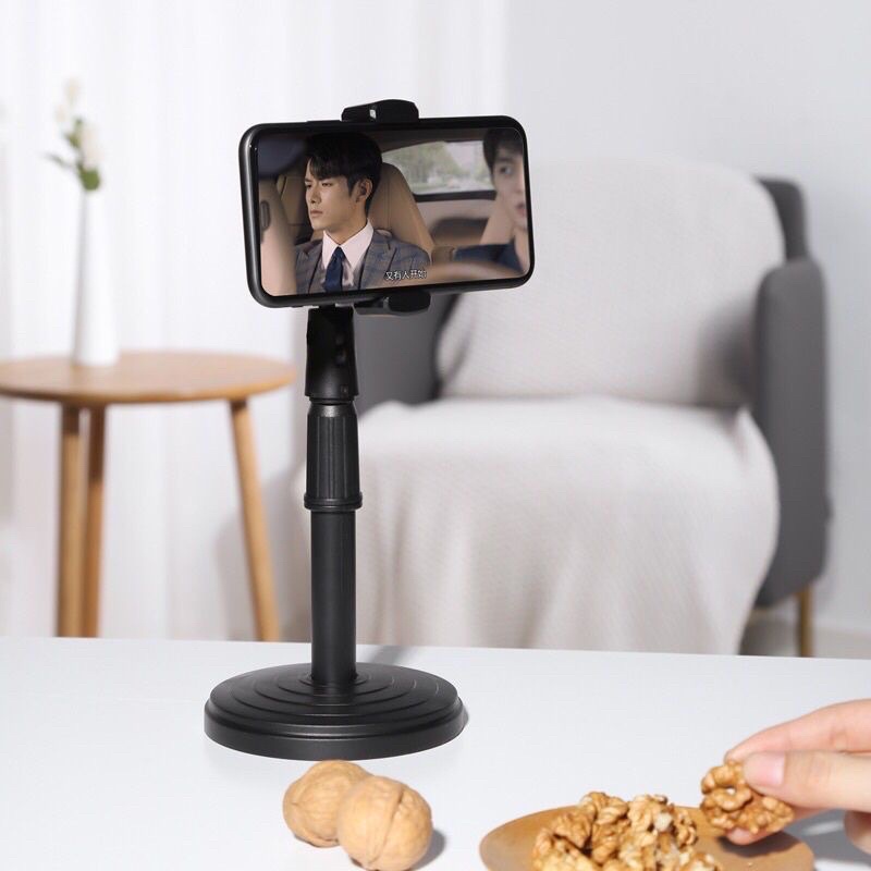 Giá Đỡ Điện Thoại Để Bàn Kẹp Điện Thoại Livestream Xem Video Xoay 360 Độ