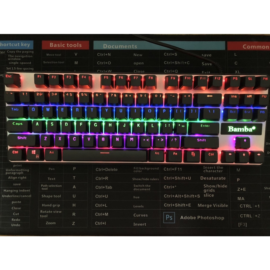 Bàn phím cơ gaming BAMBA B15  CHUYÊN GAME  - KTC shop