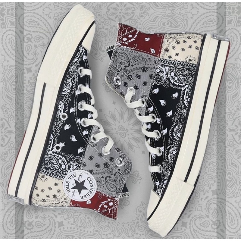 Giày Converse Black Bandana 70s