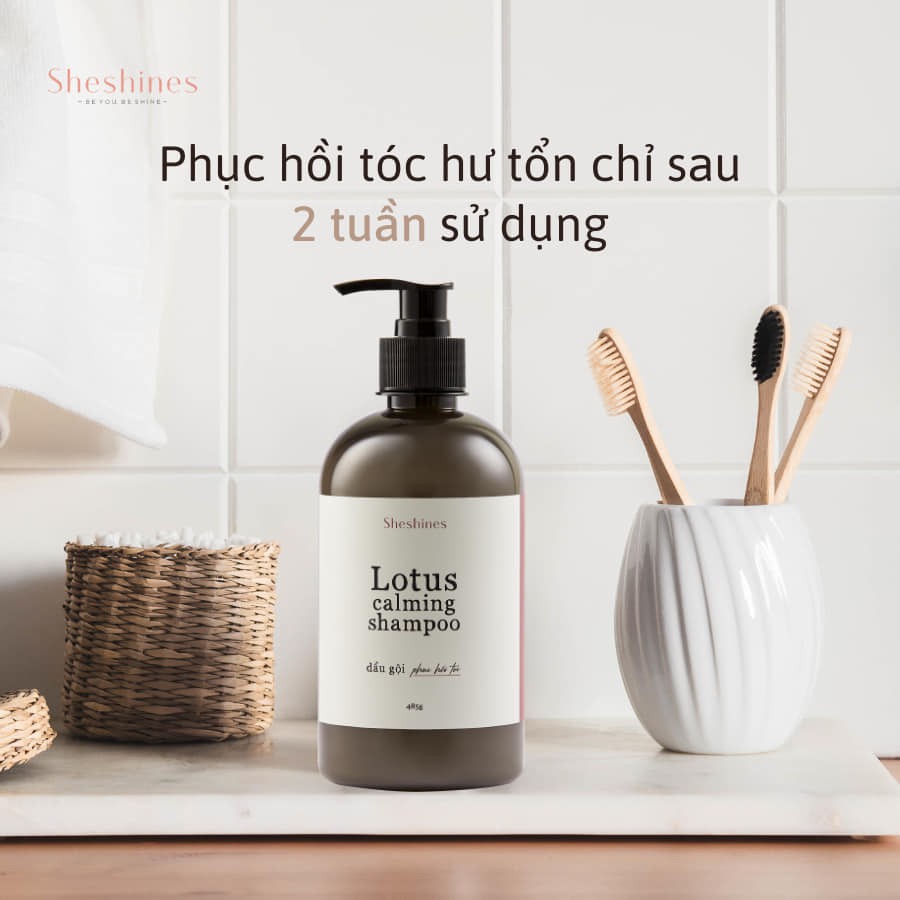 Kem xả phục hồi tóc hương sen Lotus Relaxing Treatment - Sheshines Việt Nam