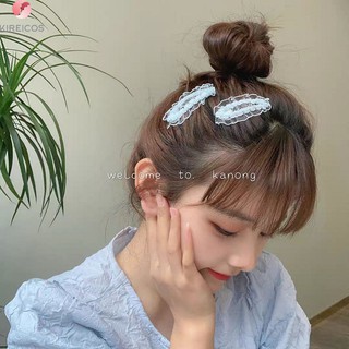 Set 2 kẹp tóc mái có ren siêu xinh