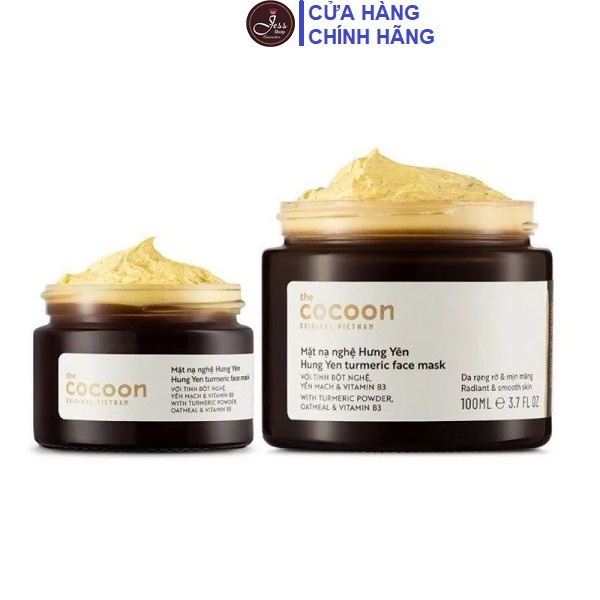 Mặt Nạ Nghệ Hưng Yên Cocoon Turmeric Face Mask 30ml Và 100ml