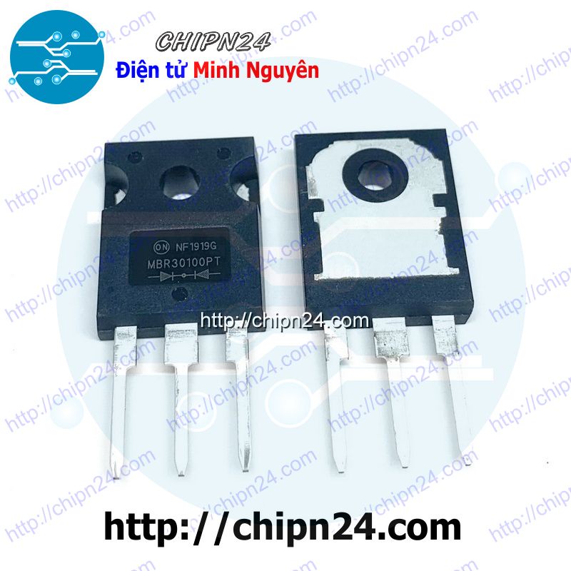 [1 CON] (DIP) Diode Schottky MBR30100 TO-247 30A 100V (MBR30100PT 30100)