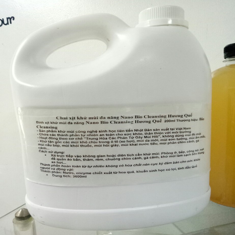 Dung dịch enzyme sinh học đậm đặc khử mùi nhà vệ sinh - tẩy rửa nhà vệ sinh Bio Cleansing - Công Nghệ Vi Sinh Nhật Bản