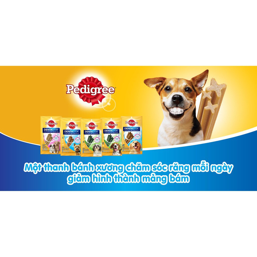 Bánh Thưởng Pedigree Dentastix Sạch Răng Cho Cún Gói 7 Thanh