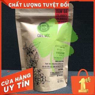 Cà phê Robusta 75% - Arabica 25% (Đậm Đà)- Cafe rang mộc 100%, thơm ngon, đậm đà, chuẩn vị, gói 200gr