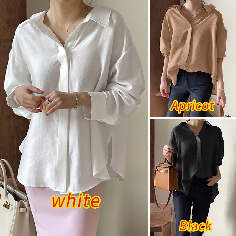 Áo sơ mi nữ Zanzea tay dài màu trơn thanh lịch thời trang