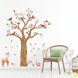 Decal dán tường Cây mùa xuân