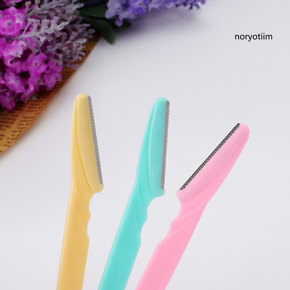 Set 3 Dao Cạo Lông Mày Bằng Thép Không Gỉ Tiện Dụng