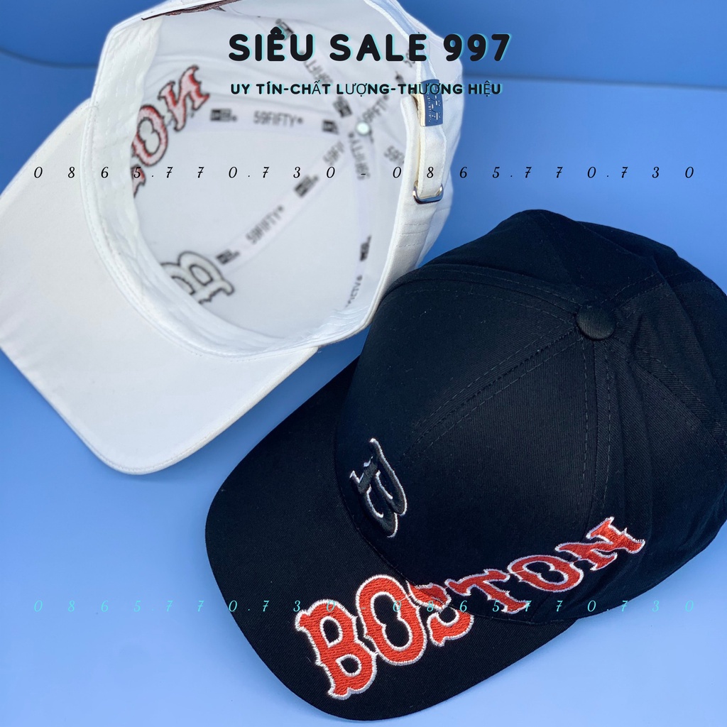 MŨ LƯỠI TRAI BOSTON KAKI DÀY CAO CẤP 2 MÀU THỜI TRANG
