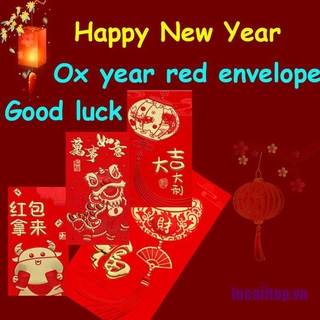 Bộ 6 Bao Lì Xì Thiết Kế Sáng Tạo Cho Năm Mới