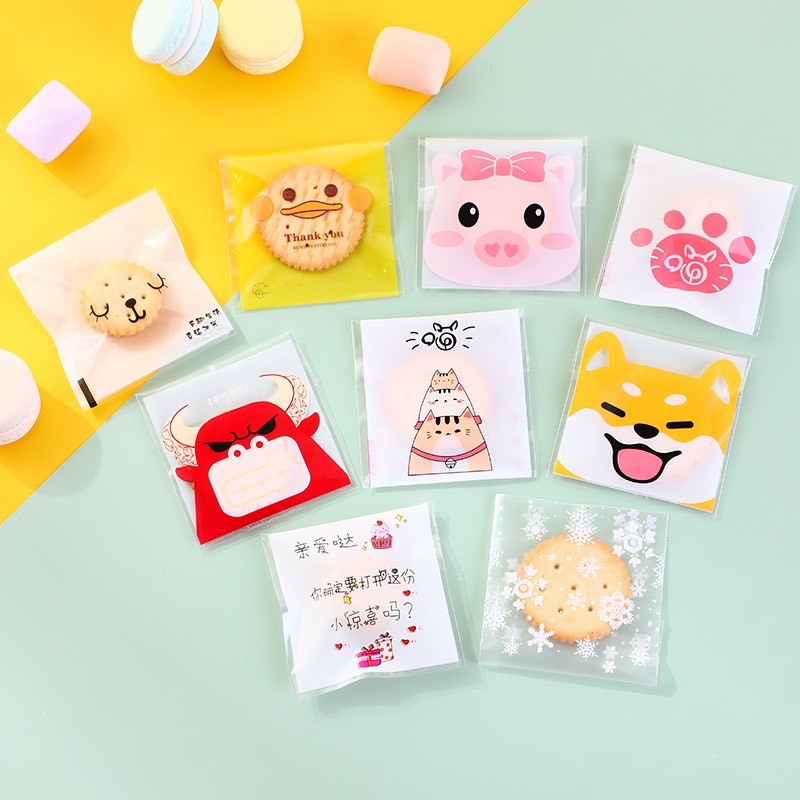 Túi nilong gói quà bánh kẹo có keo dán sẵn