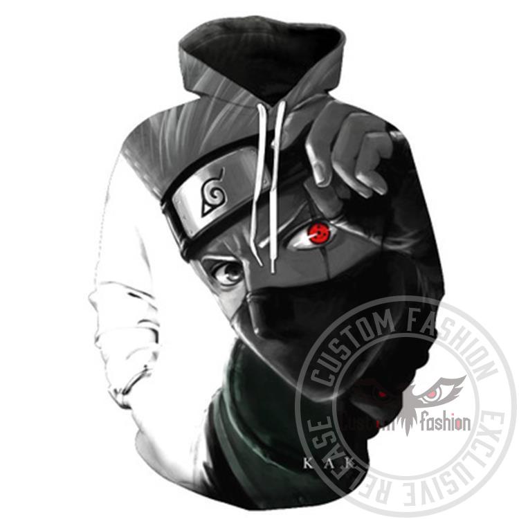 Áo Khoác Hóa Trang Nhân Vật Anime Naruto 3D Có Nón Dành Cho Nam