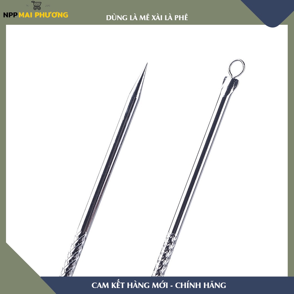 Cây nặn mụn hai đầu bằng thép