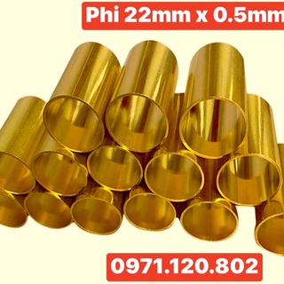 Ống đồng thau phi 22mm x 0,5mm x 3 m