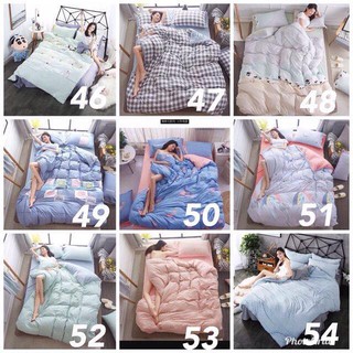 Bộ chăn ga gối đũi nhập