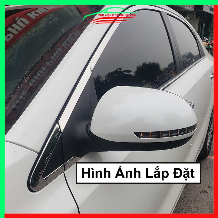 Bộ nẹp viền chân kính cong kính ACCENT 2018-2023 Inox sáng bóng chuẩn form xe