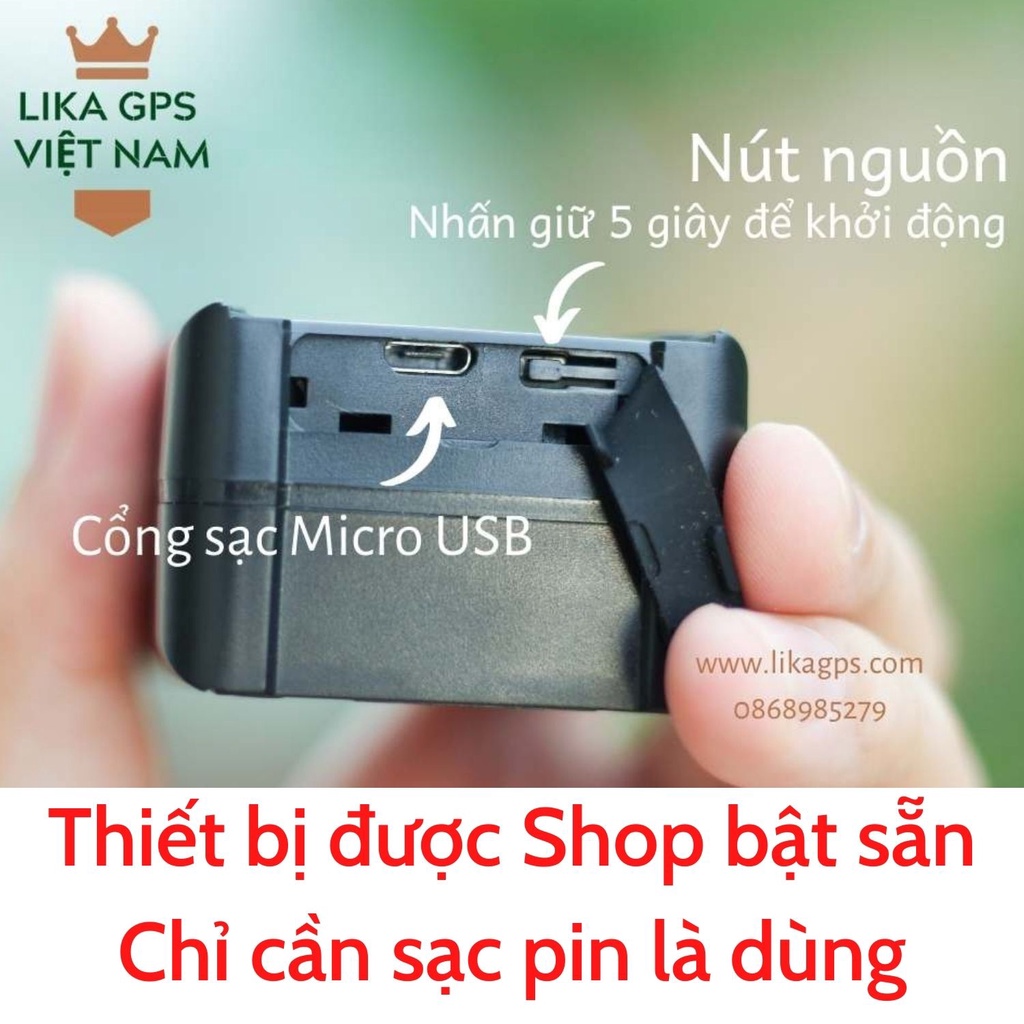 Định Vị không dây LIKA K9 ô Tô Xe Máy độ chính xác cao, pin 30 ngày