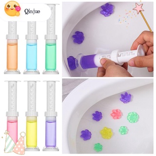QINJUE New Toilet Cleaning Tool Bathroom Gel Detergent Deodorant Cleaner Eliminate odor Cleaner Fragrance Flower Aromatic Toilet Freshener Cleaner Gel