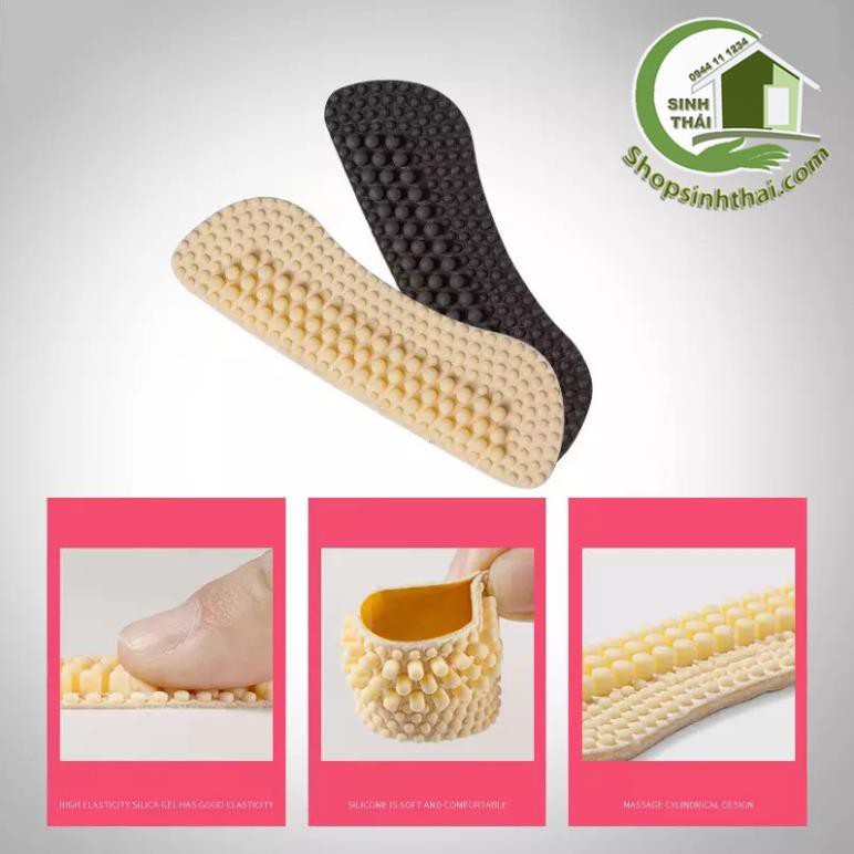 Miếng dán lót giày cao cấp silicon dẻo 4D chống trầy gót, chống tuột gót giày dùng cho cả nam và nữ (02 miếng )