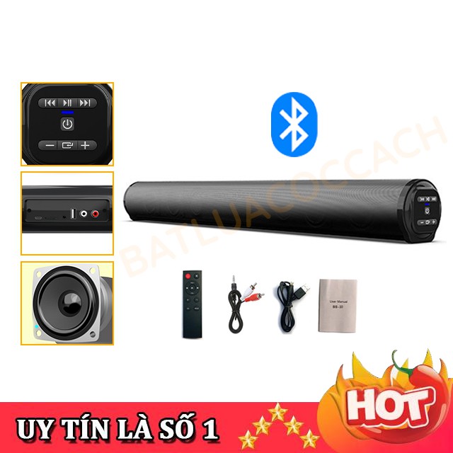 [RẺ NHẤT SHOPEE] Loa Thanh Bluetooth Soundbar - Loa Vi Tính Tivi Để Bàn Công Suất Lớn BS-10, Âm Thanh Siêu Trầm