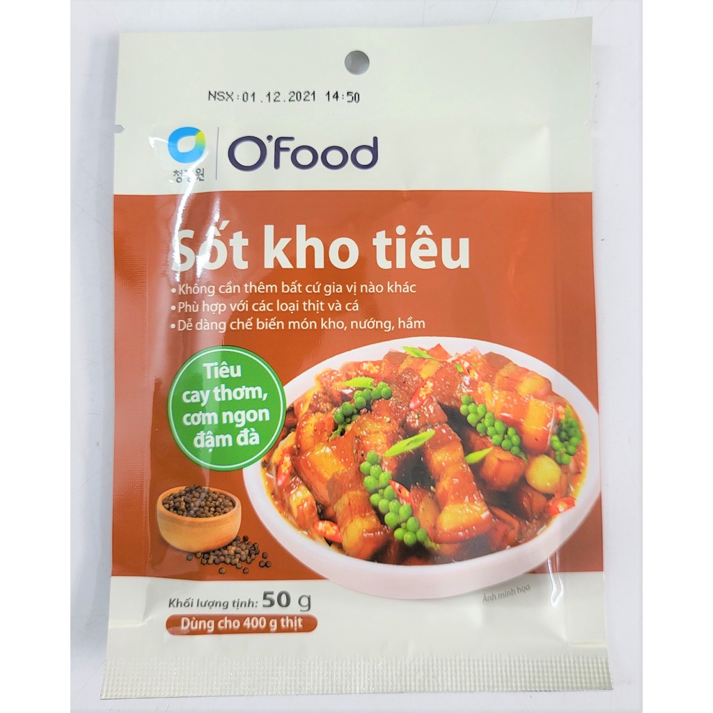 [Gói 50g] XỐT KHO TIÊU (Gia vị ướp thịt) O'food [VN] MIWON Marinade