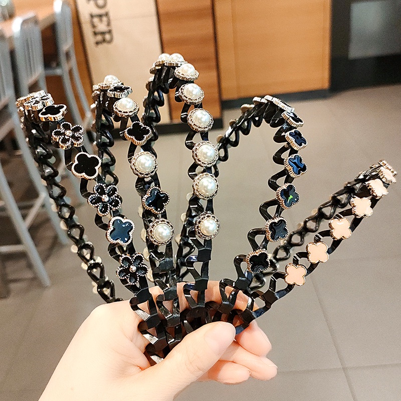 Cài tóc đính đá hình hoa xinh xắn cho nữ