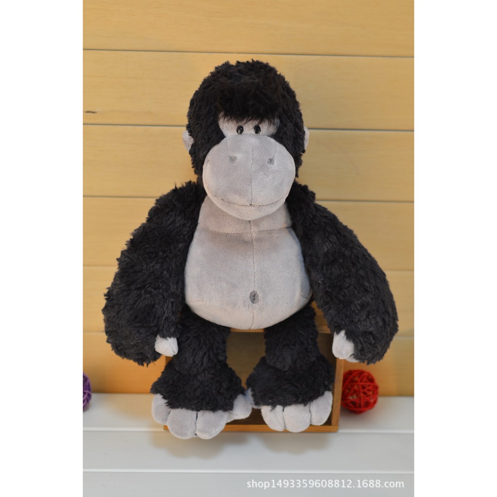 Thú Nhồi Bông Hình Chú Khỉ Gorilla Màu Đen Dễ Thương