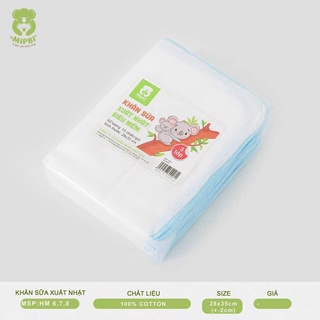 Set 10 khăn xô sữa mipbi 2 lớp /3 lớp / 4 lớp mipbi