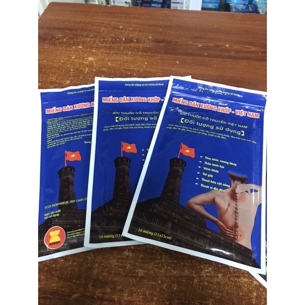 Miếng dán xương khớp _Giảm đau nhức xương khớp,vai gáy,đau lưng,đau dây thần kinh tọa..